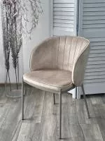 Стул DIANA VBP-207 античный бежевый, велюр / латте каркас М-City Стул DIANA VBP-207 античный бежевый, велюр / латте каркас М-City