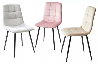 Стул BARI UF910-02 LIGHT GREY, велюр / черный каркас М-City Стул BARI UF910-02 LIGHT GREY, велюр / черный каркас М-City