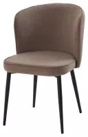 Стул МИЛАНО B5 Капучино, велюр / черный каркас, М-City