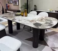 Стол PINO 210 цвет CA035, керамика / Темный орех, ®DISAUR