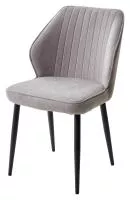 Стул VENA, цвет B22 Серый, велюр / черный каркас М-City