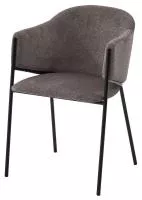 Стул ДИЛЛ, цвет Lana 30 коричневый, ткань / черный каркас