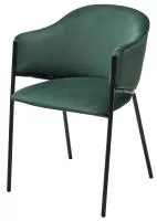 Стул ДИЛЛ, цвет H-30 изумрудный, велюр / черный каркас М-City