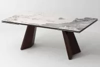 Стол BRIAN 200 MATTE PANDORA керамика на стекле/ Орех, ®DISAUR