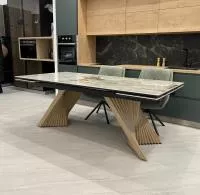 Стол МАНХЭТТЕН 200 PANDORA, керамика / Дуб Галифакс М-City