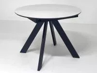 Стол БОНЖУР 100 БЕЛЫЙ МРАМОР, керамика / ЧЕРНЫЙ каркас М-City Стол БОНЖУР 100 БЕЛЫЙ МРАМОР, керамика / ЧЕРНЫЙ каркас М-City