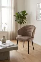 Стул ХИЛТ 360 град.поворот., цвет B29 Шоколадный, велюр / черный каркас