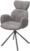 Стул VARDY 360 град.поворот. Темно-серый  букле XD841-16 / Серый, ®DISAUR