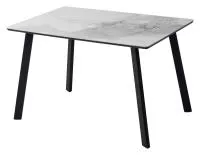 Стол ТИК ТАК 120 цвет PANDORA LIGHT Пандора, керамика / Черный каркас