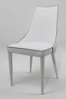 Стул CLARA 40.11 (TR505 white with sand cordonet, экокожа)