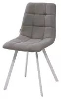 Стул ЧИЛИ ПРОФИЛЬ(CHILLI SQUARE) UF860-08B серый, ткань / белый каркас