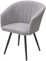 Стул RUNA, 360 град. поворот. B22 Серый, велюр / черный каркас, М-City