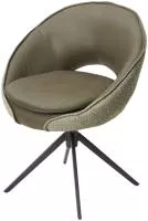 Стул ANABEL 360 град. поворот Зеленый F07-003-01 / MONTECRISTO 8421 / серый каркас, ®DISAUR