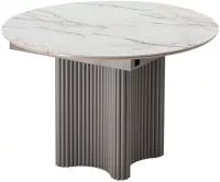 Стол АДАЖИО 115 КРУГЛЫЙ GILT WHITE, керамика / Латте каркас М-City Стол АДАЖИО 115 КРУГЛЫЙ GILT WHITE, керамика / Латте каркас М-City