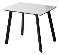 Стол ТИК ТАК 90 цвет PANDORA LIGHT Пандора, керамика / Черный каркас