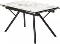 Стол ЛИБЕРТИ 180 Cold Jade, керамика / Черный каркас М-City