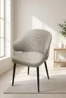 Стул ХИЛТ 360 град.поворот., цвет B5 Капучино, велюр / черный каркас