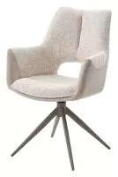 Стул DAVEN 360 град. поворот. RIELY-111 / G1038-101 Кремовый / Латте, ®DISAUR