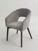 Стул THOMAS BOSTON-151 серый, ткань / орех, ®DISAUR