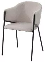 Стул ДИЛЛ, цвет  Lana 13 бежевый, ткань / черный каркас