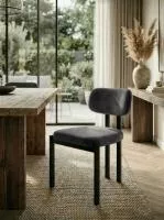 Стул МОСС, цвет H-14 Серый, велюр / черный каркас