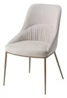 Стул АБРИОЛА (ABRIOLA) цвет ЛАТТЕ BOSTON-102, ткань / бронзовый винтажный, ®DISAUR