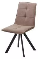 Стул BRONX, 360 град. поворот. B5 Капучино, велюр / черный каркас, М-City