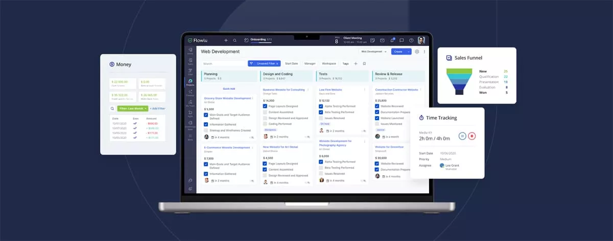Flowlu Business Management Software Flowlu - all-in-one business management solution for small business