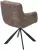 Стул ФЕДЕРИКО ДАНС 180 град. поворотный, NORDIC 35 Серо-коричневый / Черный каркас, M-City