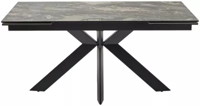 Стол BELLUNO 160 KL-176, итальянская керамика/ черный каркас, ®DISAUR