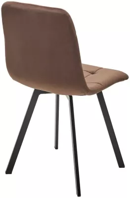 Стул РИЧИ, цвет H-71 Шоколадный, велюр / черный каркас М-City