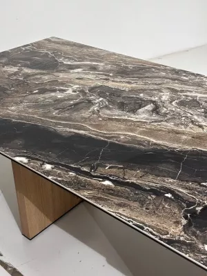 Стол МОЦАРТ 200 AMADEUS POLISHED, керамика / Дуб монтана М-City