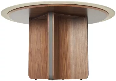 Стол CASTELA 135 Белый мрамор CA071, керамика / Орех, ®DISAUR