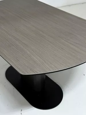 Стол KAI 140 TL-110 поворотная система раскладки, испанская керамика / Темно-серый / Черный, ®DISAUR