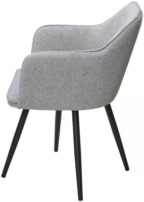 Стул FORT 360 град. поворот. NS10 Серый, букле / черный каркас, М-City