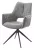 Стул ДАВЕН (DAVEN) 360 град, цвет СЕРЫЙ RIELY-450 /  G1038-04 , ткань  /ТЕМНО-СЕРЫЙ каркас, ®DISAUR