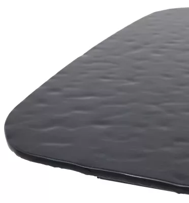 Стол ЛАУРИТЦ (LAURITS) 200 цвет ЧЕРНЫЙ (GREY), стекло BUBBLE  / Прозрачный каркас ®DISAUR
