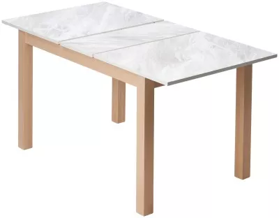 Стол TME-6931 MBH SWEDEN белый мрамор / MILKY WHITE  M-City