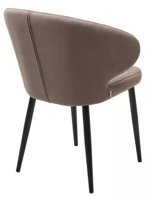 Стул ХИЛТОН, цвет B5 Капучино, велюр / черный каркас М-City