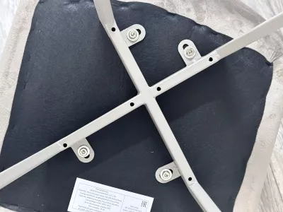 Стул CHILLI SQUARE G062-13 кварцевый, велюр/ латте каркас М-City