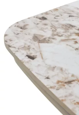 Стол МАТИАС (MATIAS) 180 цвет ПАНДОРА (GLOSS LUXURY PANDORA SOLID CERAMIC) / ШАМПАНЬ, ®DISAUR