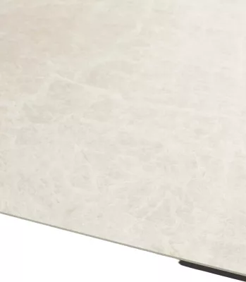 Стол YOAKIM 180 TL-102 Бежевый мрамор, испанская керамика / Темно-серый каркас, ®DISAUR