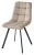 Стул ЧИЛИ ПРОФИЛЬ (CHILLI SQUARE) цвет бежевый BLUVEL-40, велюр / черный каркас