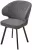 Стул ХИЛТОН 360 град., цвет B28 Темно-серый, велюр / черный каркас М-City