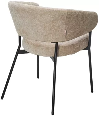 Стул SAGE 3018-10 бежевый, шенилл / черный каркас, ®DISAUR