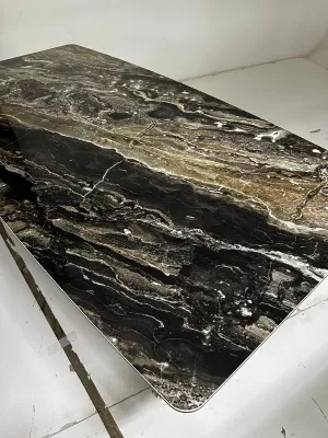 Стол МАРСЕЛЬ 220 RITCHER DOVE Amadeus, керамика / Черный М-City