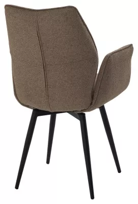 Стул ГРИН 360 град. поворот. цвет NS-05 Капучино, букле / черный каркас