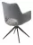 Стул ДАВЕН (DAVEN) 360 град, цвет СЕРЫЙ RIELY-450 /  G1038-04 , ткань  /ТЕМНО-СЕРЫЙ каркас, ®DISAUR