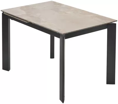 Стол CORNER 120 GLOSS AMBER JADE SOLID CERAMIC / BLACK, ®DISAUR