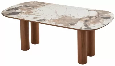 Стол ПИНО (PINO) 210 цвет CA035, керамика /  Орех (WALNUT), ®DISAUR